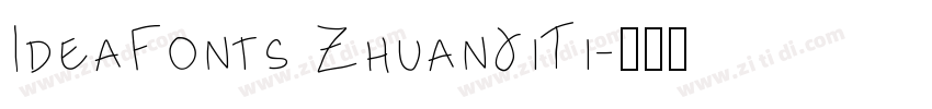 IdeaFonts ZhuanJiTi字体转换